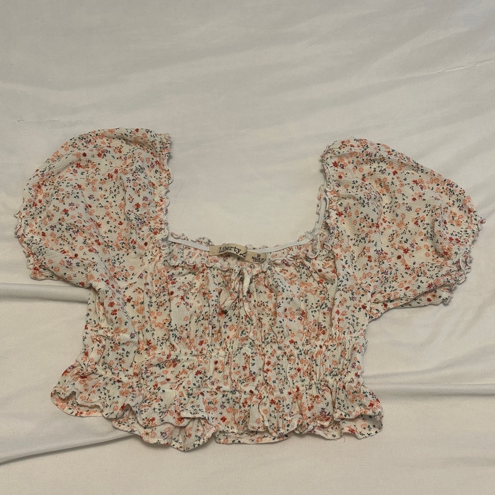 Floral crop top